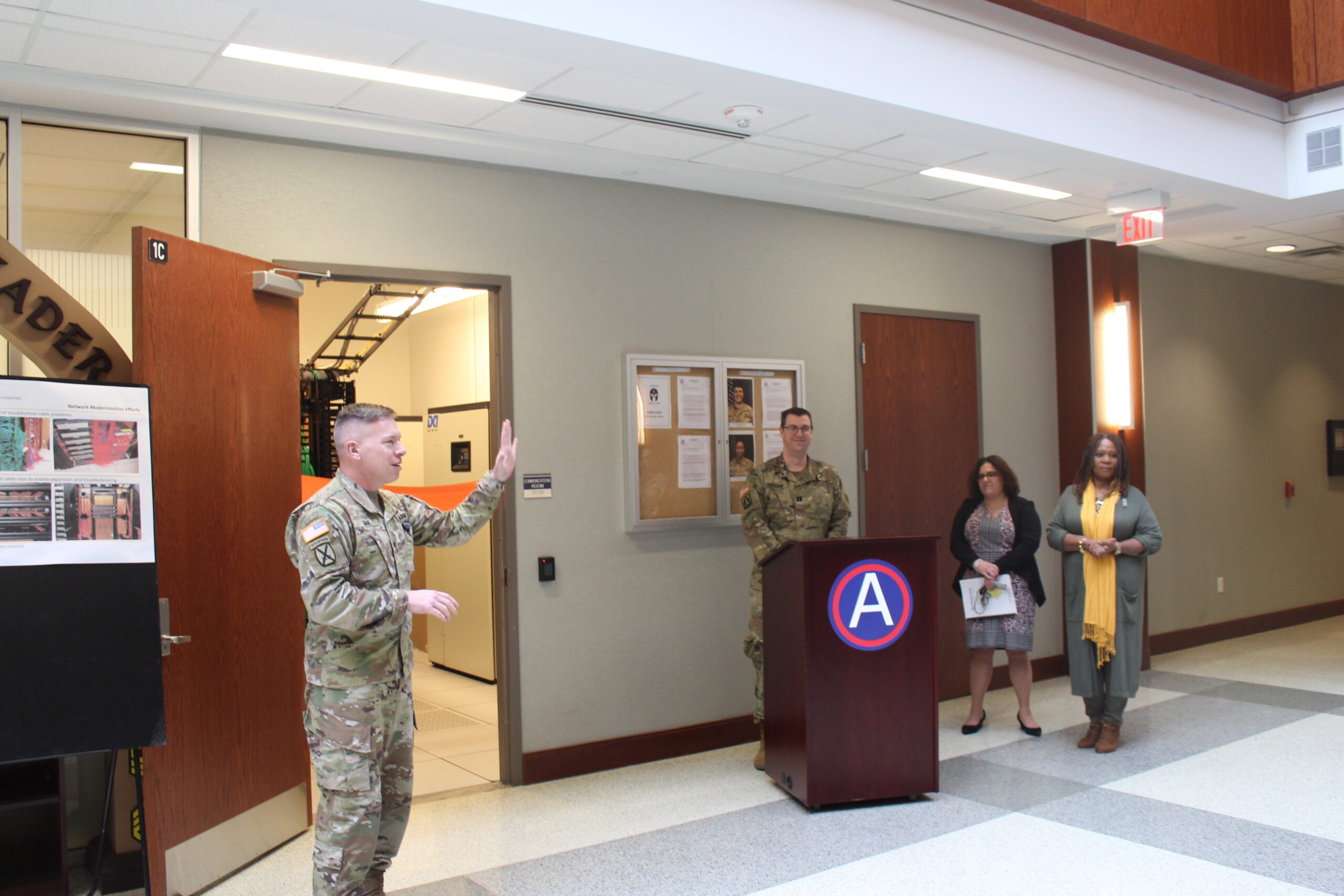 OSC Edge, Business Integra, ARCENT officials at ribbon cutting ceremony